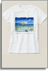 Cute Fun - Island Art – Starfish Beach T-shirt